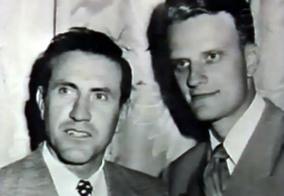 Louie with Billy Graham