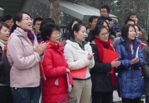 Shouwang church members