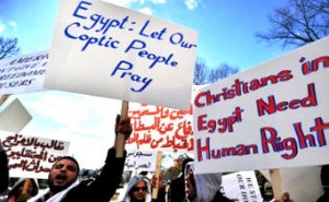 Egypt Copt protest 2011