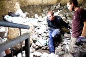 Western Wall archaeological dig 2011