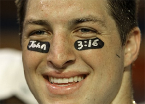 Tebow with John 316