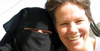 Dunham, Karen with Muslim woman