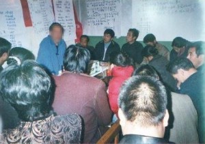 House church meeting in China