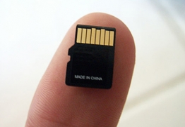 SD chip with teaching materials