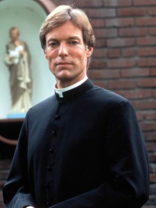 Richard Chamberlain as a priest