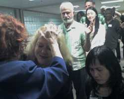 Recent azusa Street Meeting with Verna Linzey