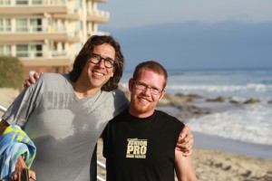 Sourwine with Pastor Jeff Tacklind, immediately following his baptism