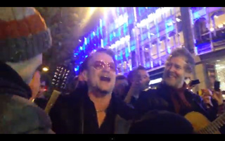 Bono jubilant