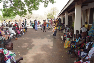 Akot outpatient waiting area