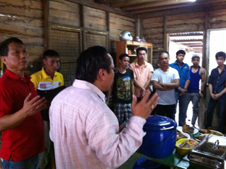 Praying with believers