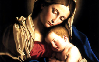 "Madonna and Child" by Sassoferrato