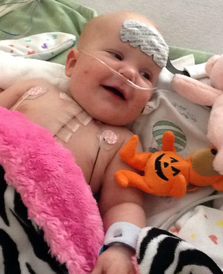 Giselle's surgery at 9 mo.
