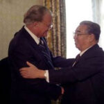 Billy Graham with Kim iL Sung in North Korea