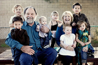 With their grandchildren
