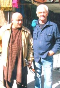 Norm Nelson with Afghan bodyguard