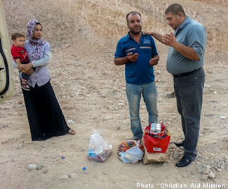Praying with refugees