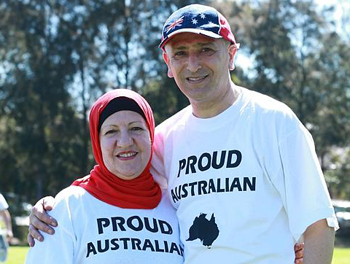 Jamal Rifi and wife Lana (Daily Telegraph/Britta Campion)