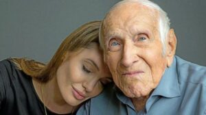 Jolie with Louis Zamperini