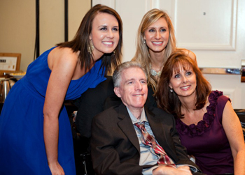 Bill with his wife and daughters