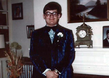 Charlie dressed in a tux at 17