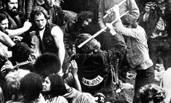 Violence breaks out in crowd