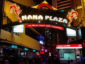Sex trade area in Bangkok