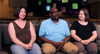 From left to right: Cheree Swan, Rudge and Tiffanie