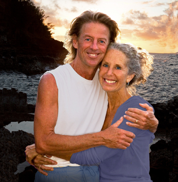 Faith with her husband, Justice