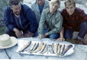 Catching trout in the Sierras