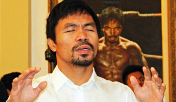 Manny praying