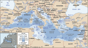 Italy is in close proximity to Yemen, Libya and Turkey