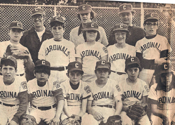 Tim (front row, far left) with his Clinton team in 1973