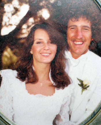 Tim and Kelly at their 1981 wedding