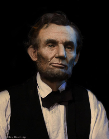 Lincoln portrait by Ray Downing