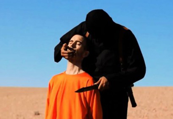 The act of beheading David Haines