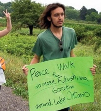 Ciccolo participated in a Peace Walk against nuclear power in 2012