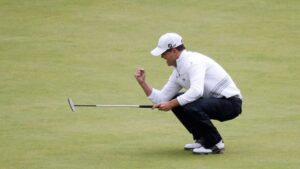 His birdie on the 18th hole helped him win the British Open