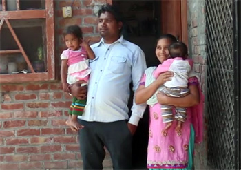 Balraj with his family