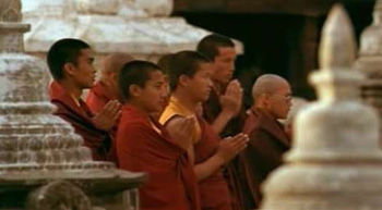 Tibetan Buddhist monks in Kathmandu, Nepal