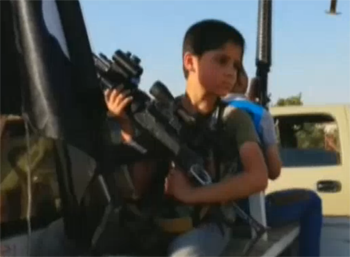 News footage reveals children in ISIS convoy