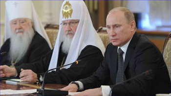 Putin with church officials