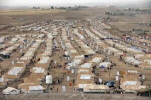 A refugee camp in Erbil