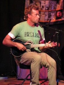 Tom Curren, with his other passion, music