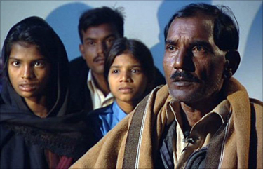 Bibi's husband, Ashif Masih, with children