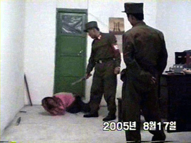 Interrogation in North Korea prison camp