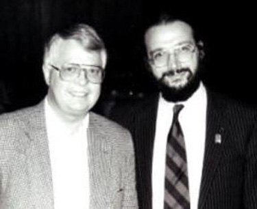 Dan Wooding (left) with Alexander