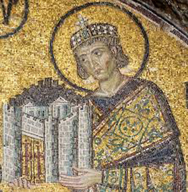 Constantine mosaic at Hagia Sophia, Istanbul