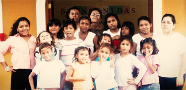 First group of girls at Villa Esperanza (Xochilt is in front row, far left)