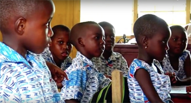 Children in uniforms at Haven of Hope Academy