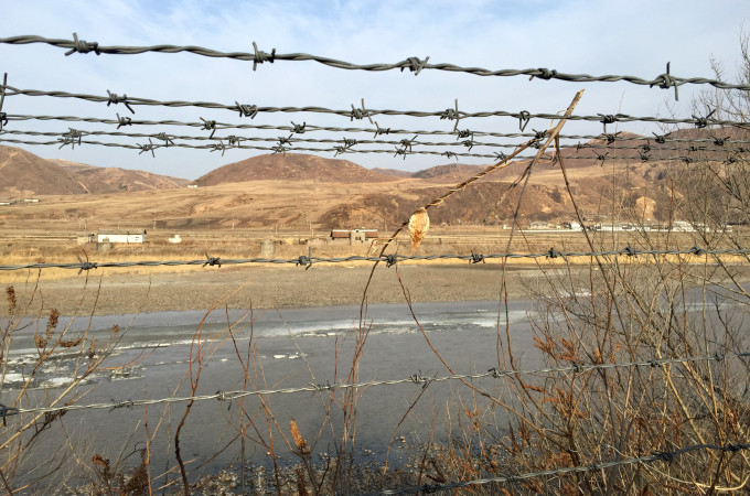 The border between China and North Korea